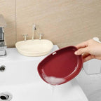 1Pcs Faucet Shape Draining Soap Dish Portable Bathroom Products Double Layer 3Colors Eco-friendly Soap Box Draining Soap Dish Sponge Holder Soap Container with Waterfall Spout for Bathroom Shower Kitchen Sink Stevvex