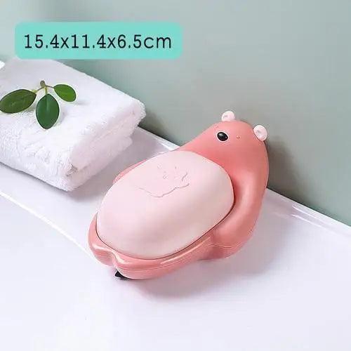 1Pcs Faucet Shape Draining Soap Dish Portable Bathroom Products Double Layer 3Colors Eco-friendly Soap Box Draining Soap Dish Sponge Holder Soap Container with Waterfall Spout for Bathroom Shower Kitchen Sink Stevvex