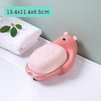 1Pcs Faucet Shape Draining Soap Dish Portable Bathroom Products Double Layer 3Colors Eco-friendly Soap Box Draining Soap Dish Sponge Holder Soap Container with Waterfall Spout for Bathroom Shower Kitchen Sink Stevvex