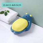 1Pcs Faucet Shape Draining Soap Dish Portable Bathroom Products Double Layer 3Colors Eco-friendly Soap Box Draining Soap Dish Sponge Holder Soap Container with Waterfall Spout for Bathroom Shower Kitchen Sink Stevvex