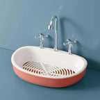 1Pcs Faucet Shape Draining Soap Dish Portable Bathroom Products Double Layer 3Colors Eco-friendly Soap Box Draining Soap Dish Sponge Holder Soap Container with Waterfall Spout for Bathroom Shower Kitchen Sink Stevvex
