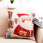 1Pcs Happy New Year Christmas Decorations Pillows Cover Merry Christmas Throw Cushion Covers Tree Reindeer Star Pillow Case For Party Home Decoration 45x45CM Stevvex