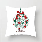 1Pcs Happy New Year Christmas Decorations Pillows Cover Merry Christmas Throw Cushion Covers Tree Reindeer Star Pillow Case For Party Home Decoration 45x45CM Stevvex
