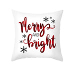 1Pcs Happy New Year Christmas Decorations Pillows Cover Merry Christmas Throw Cushion Covers Tree Reindeer Star Pillow Case For Party Home Decoration 45x45CM Stevvex