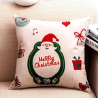 1Pcs Happy New Year Christmas Decorations Pillows Cover Merry Christmas Throw Cushion Covers Tree Reindeer Star Pillow Case For Party Home Decoration 45x45CM Stevvex