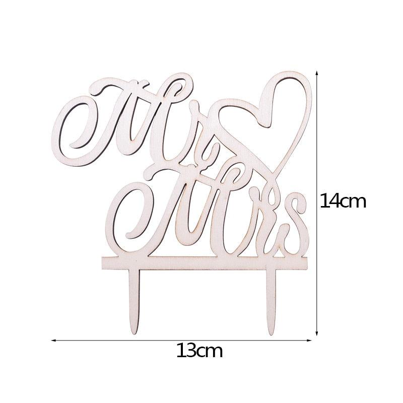 1Pcs Hollow Letter Love Just Married Mr & Mrs Cake Topper Mr and Mrs Cake Toppers Wooden Wedding Cake Topper Party Cake Decoration Mr And Mrs Cake Topper Bride and Groom Wooden Wedding Cake Topper For Wedding Party Supplies Stevvex