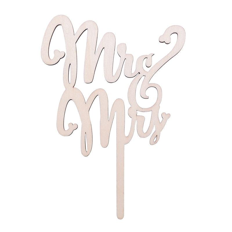 1Pcs Hollow Letter Love Just Married Mr & Mrs Cake Topper Mr and Mrs Cake Toppers Wooden Wedding Cake Topper Party Cake Decoration Mr And Mrs Cake Topper Bride and Groom Wooden Wedding Cake Topper For Wedding Party Supplies Stevvex