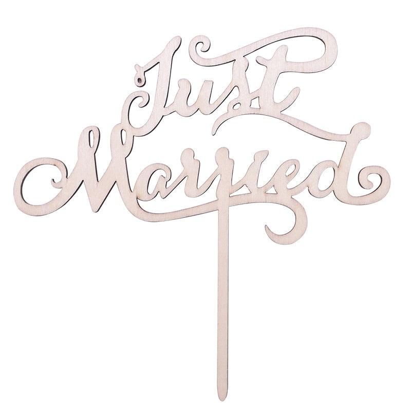 1Pcs Hollow Letter Love Just Married Mr & Mrs Cake Topper Mr and Mrs Cake Toppers Wooden Wedding Cake Topper Party Cake Decoration Mr And Mrs Cake Topper Bride and Groom Wooden Wedding Cake Topper For Wedding Party Supplies Stevvex