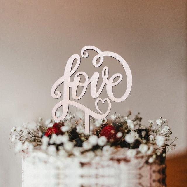 1Pcs Hollow Letter Love Just Married Mr & Mrs Cake Topper Mr and Mrs Cake Toppers Wooden Wedding Cake Topper Party Cake Decoration Mr And Mrs Cake Topper Bride and Groom Wooden Wedding Cake Topper For Wedding Party Supplies Stevvex