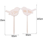 1Pcs Hollow Letter Love Just Married Mr & Mrs Cake Topper Mr and Mrs Cake Toppers Wooden Wedding Cake Topper Party Cake Decoration Mr And Mrs Cake Topper Bride and Groom Wooden Wedding Cake Topper For Wedding Party Supplies Stevvex