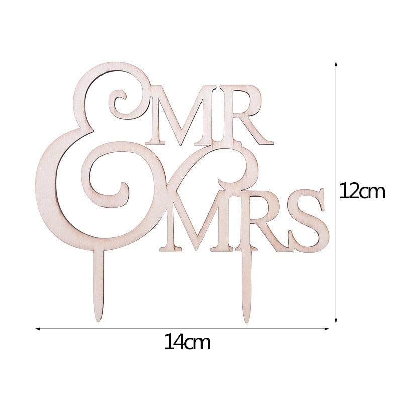 1Pcs Hollow Letter Love Just Married Mr & Mrs Cake Topper Mr and Mrs Cake Toppers Wooden Wedding Cake Topper Party Cake Decoration Mr And Mrs Cake Topper Bride and Groom Wooden Wedding Cake Topper For Wedding Party Supplies Stevvex