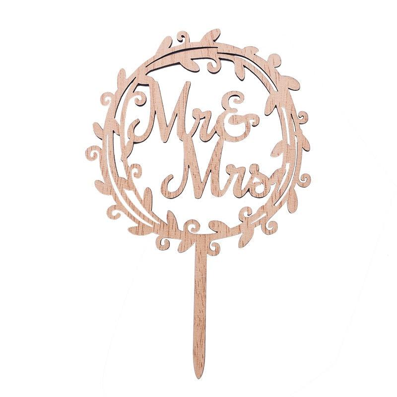 1Pcs Hollow Letter Love Just Married Mr & Mrs Cake Topper Mr and Mrs Cake Toppers Wooden Wedding Cake Topper Party Cake Decoration Mr And Mrs Cake Topper Bride and Groom Wooden Wedding Cake Topper For Wedding Party Supplies Stevvex