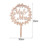 1Pcs Hollow Letter Love Just Married Mr & Mrs Cake Topper Mr and Mrs Cake Toppers Wooden Wedding Cake Topper Party Cake Decoration Mr And Mrs Cake Topper Bride and Groom Wooden Wedding Cake Topper For Wedding Party Supplies Stevvex