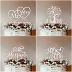 1Pcs Hollow Letter Love Just Married Mr & Mrs Cake Topper Mr and Mrs Cake Toppers Wooden Wedding Cake Topper Party Cake Decoration Mr And Mrs Cake Topper Bride and Groom Wooden Wedding Cake Topper For Wedding Party Supplies Stevvex