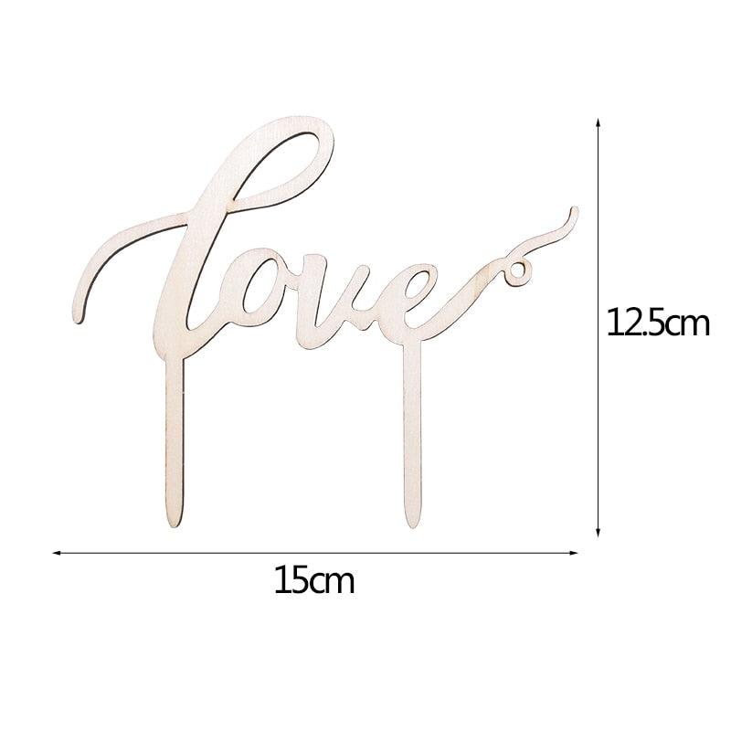 1Pcs Hollow Letter Love Just Married Mr & Mrs Cake Topper Mr and Mrs Cake Toppers Wooden Wedding Cake Topper Party Cake Decoration Mr And Mrs Cake Topper Bride and Groom Wooden Wedding Cake Topper For Wedding Party Supplies Stevvex