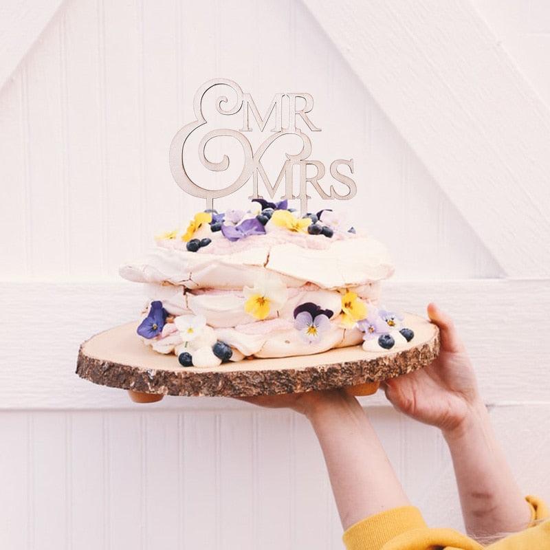 1Pcs Hollow Letter Love Just Married Mr & Mrs Cake Topper Mr and Mrs Cake Toppers Wooden Wedding Cake Topper Party Cake Decoration Mr And Mrs Cake Topper Bride and Groom Wooden Wedding Cake Topper For Wedding Party Supplies Stevvex