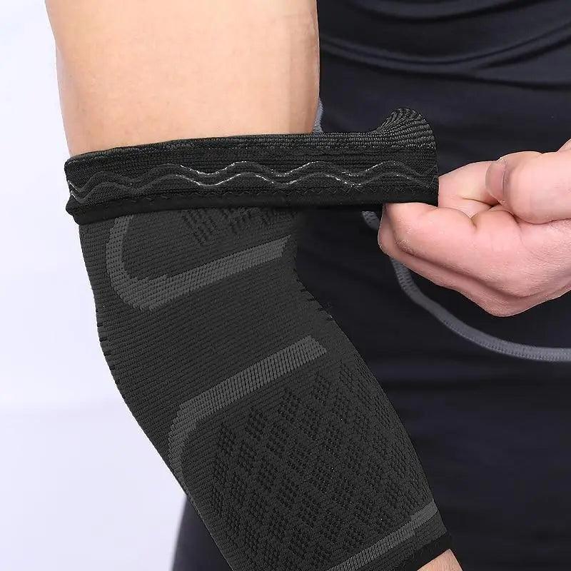 1PCS Instant Arm Support Elbow Sleeves Elastic Gym Elbow Support Sport Protective Pad Absorb Sweat Basketball Arm Sleeve For Workouts Stevvex