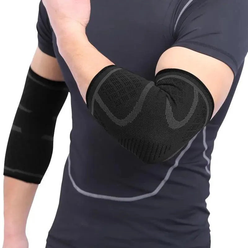 1PCS Instant Arm Support Elbow Sleeves Elastic Gym Elbow Support Sport Protective Pad Absorb Sweat Basketball Arm Sleeve For Workouts Stevvex