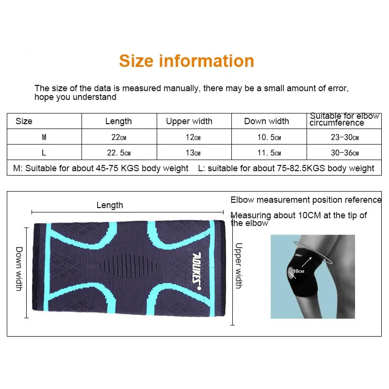 1PCS Instant Arm Support Elbow Sleeves Elastic Gym Elbow Support Sport Protective Pad Absorb Sweat Basketball Arm Sleeve For Workouts Stevvex