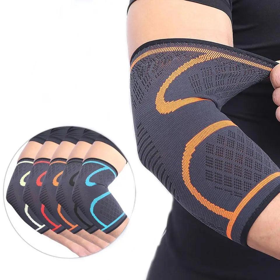 1PCS Instant Arm Support Elbow Sleeves Elastic Gym Elbow Support Sport Protective Pad Absorb Sweat Basketball Arm Sleeve For Workouts Stevvex