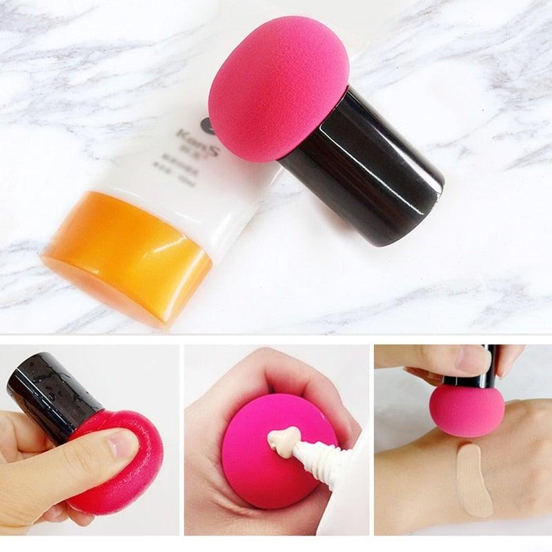 1pcs Makeup Mushroom Head Shape Cosmetic Sponge Face Liquid Cream Make Up Cosmetic Powder Dry And Wet Use for Powder Cream or Liquid Stevvex