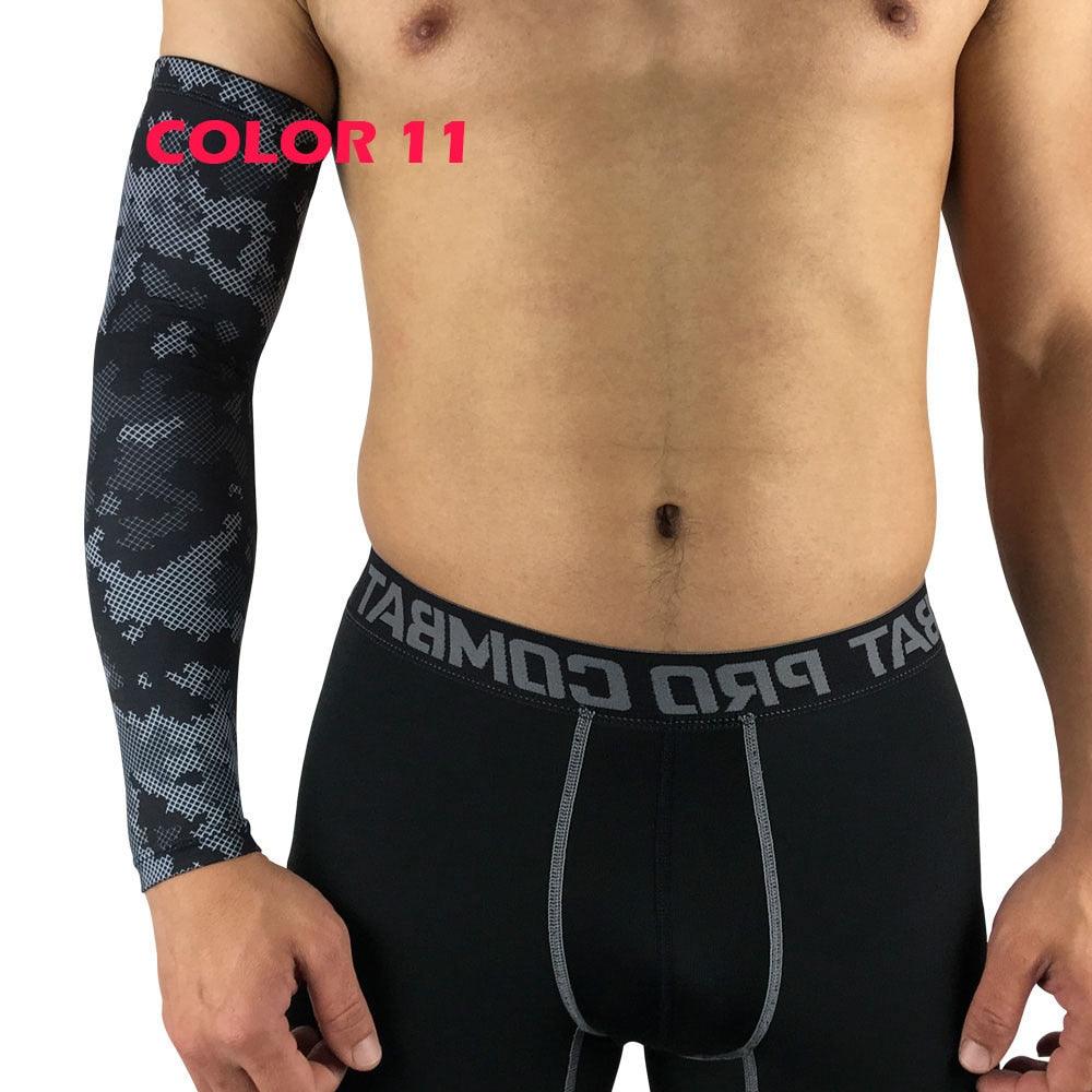 1Pcs Professional Sports Elastic Arm Guard Compression Arm Sleeves For Bike Motorcycle Basketball Volleyball Arm Sleeves Armband Sport Elbow Pads Arm Warmers Outdoor Workout Arm Cover Stevvex