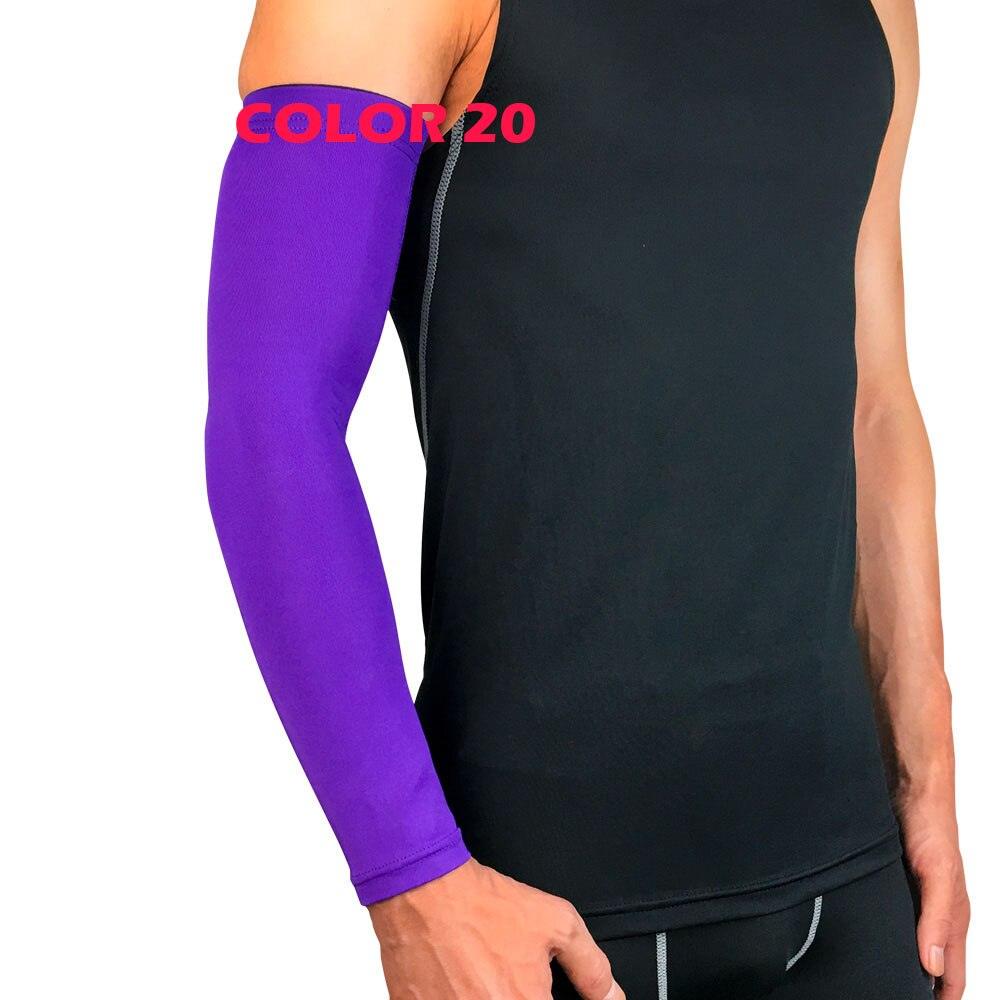 1Pcs Professional Sports Elastic Arm Guard Compression Arm Sleeves For Bike Motorcycle Basketball Volleyball Arm Sleeves Armband Sport Elbow Pads Arm Warmers Outdoor Workout Arm Cover Stevvex