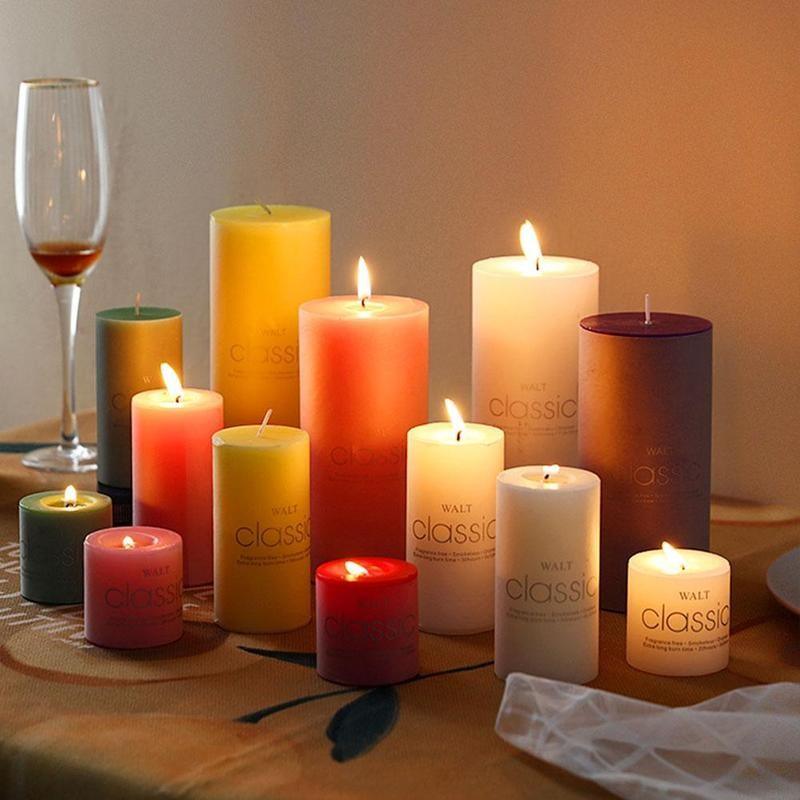 1pcs Scented Candles Craft Pure Soy Wax Wedding Column Wax Gifts Smokeless Fragrant Candle  Holiday Candles Winter Scented Soy Candles Fall Candles Decor Aromatherapy Candles Stevvex