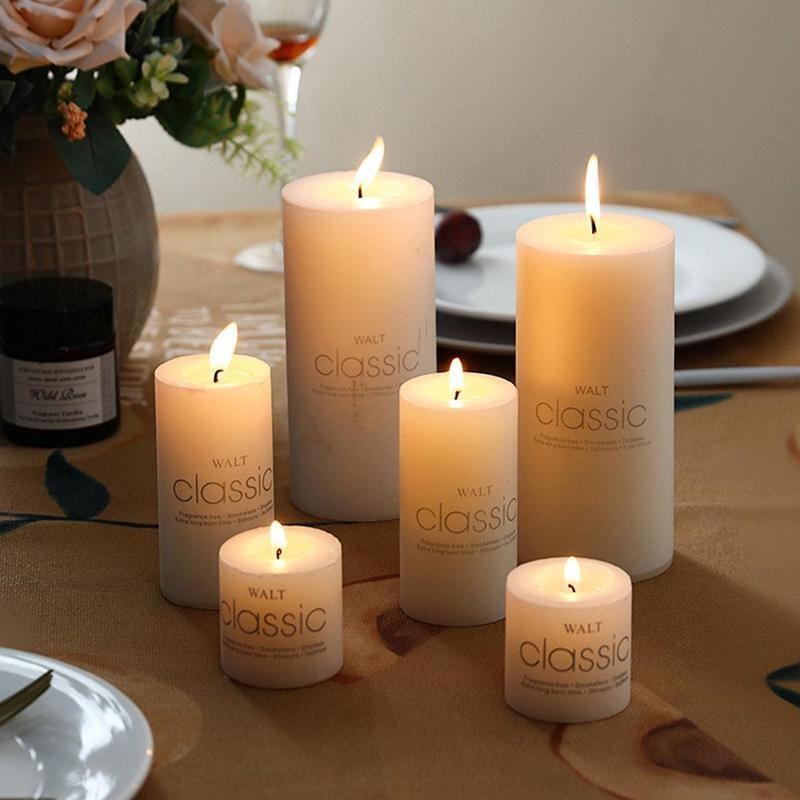 1pcs Scented Candles Craft Pure Soy Wax Wedding Column Wax Gifts Smokeless Fragrant Candle  Holiday Candles Winter Scented Soy Candles Fall Candles Decor Aromatherapy Candles Stevvex