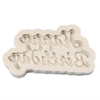 1Pcs Silicone 3D Happy Birthday Shaped Fondant Chocolate Molds Letter Chocolate Fondant Cake Decorating Tools Mould Happy Birthday Silicone Molds Letter Silicone Molds Happy Birthday Cake Molds Chocolate Mold Candy Fondant Mold Cake Decoration Stevvex