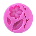1pcs Silicone Flower Mold Peach Blossom Shape Mold Fondant Patisserie Candy Bar Mould Cake Mold Decoration Kitchen Baking Accessories Peach Blossom Shape Fondant Molds Silicone Baking Mold Stevvex