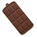1PCS Silicone Mold 12 Cells Chocolate Mold Fondant Candy Bar Mould Cake Mode Decoration Kitchen Baking Accessories Silicone Break Apart Chocolate Molds Candy Protein Bar Silicone Mold Stevvex