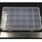 1pcs Square Transparent Plastic Storage Box Case 10/24 Slot Adjustable for Jewelry Beads Earring Case Organizer Plastic Pearl Container for Jewelry and Other Cosmetic Products Stevvex