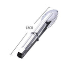 1pcs Stainless Steel Kitchen Tong Heat Resistant Hollow-Out Barbecue Tongs Food Tongs Kitchen Tools BBQ Tools Accessories Stainless Steel Food Tongs Cooking Clips Buffet BBQ Tongs Stevvex