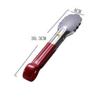 1pcs Stainless Steel Kitchen Tong Heat Resistant Hollow-Out Barbecue Tongs Food Tongs Kitchen Tools BBQ Tools Accessories Stainless Steel Food Tongs Cooking Clips Buffet BBQ Tongs Stevvex