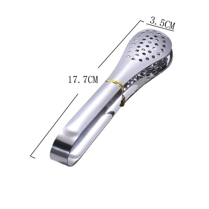 1pcs Stainless Steel Kitchen Tong Heat Resistant Hollow-Out Barbecue Tongs Food Tongs Kitchen Tools BBQ Tools Accessories Stainless Steel Food Tongs Cooking Clips Buffet BBQ Tongs Stevvex