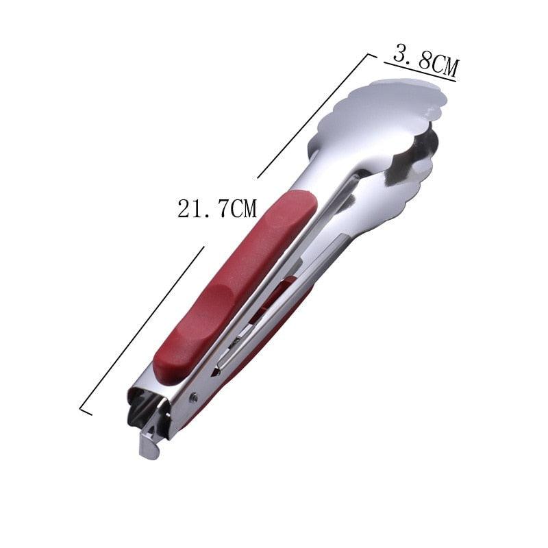 1pcs Stainless Steel Kitchen Tong Heat Resistant Hollow-Out Barbecue Tongs Food Tongs Kitchen Tools BBQ Tools Accessories Stainless Steel Food Tongs Cooking Clips Buffet BBQ Tongs Stevvex