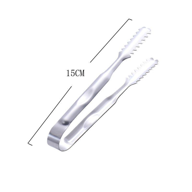 1pcs Stainless Steel Kitchen Tong Heat Resistant Hollow-Out Barbecue Tongs Food Tongs Kitchen Tools BBQ Tools Accessories Stainless Steel Food Tongs Cooking Clips Buffet BBQ Tongs Stevvex
