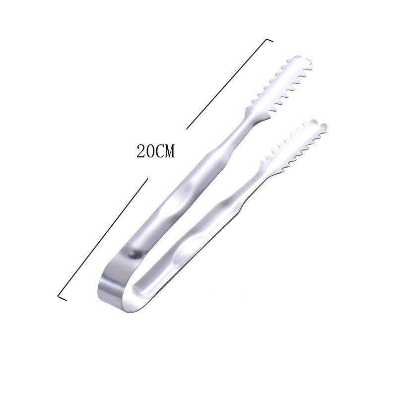 1pcs Stainless Steel Kitchen Tong Heat Resistant Hollow-Out Barbecue Tongs Food Tongs Kitchen Tools BBQ Tools Accessories Stainless Steel Food Tongs Cooking Clips Buffet BBQ Tongs Stevvex