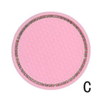 1PCS Universal 7cm Car Style Coasters Pad Pink Cup Holder Mat Rhinestone Waterproof Anti Slip Vehicle Bling Car Coasters Pink PVC Travel Auto Cup Holder Insert Coaster Anti Slip Crystal Vehicle Interior Accessories Cup Mats For Women Girl Stevvex