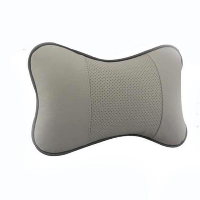 1pcs Universal Car Neck Pillows PVC Leather Breathable Mesh Auto Car Neck Rest Headrest Cushion  Headrest Pillow Pillow Neck Pillows Both Side Pu Leather Pack Headrest Fit for Most Cars Filled Fiber Universal Car Pillow Car Interior Accessories Stevvex
