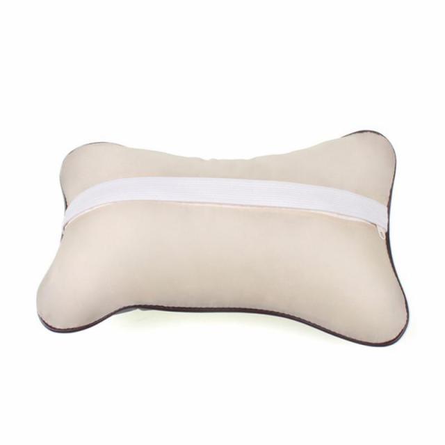1pcs Universal Car Neck Pillows PVC Leather Breathable Mesh Auto Car Neck Rest Headrest Cushion  Headrest Pillow Pillow Neck Pillows Both Side Pu Leather Pack Headrest Fit for Most Cars Filled Fiber Universal Car Pillow Car Interior Accessories Stevvex