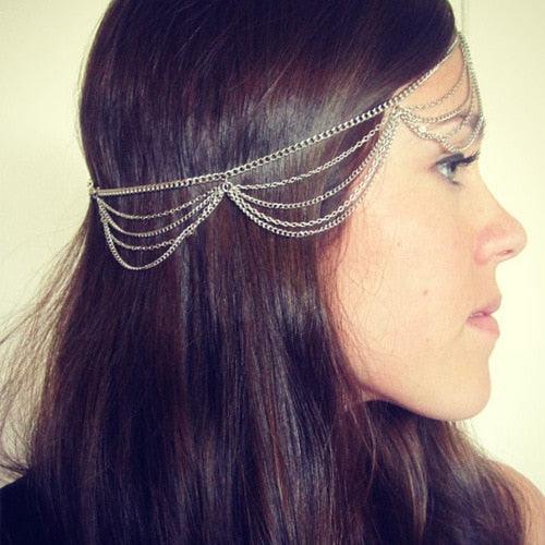1pcs Vintage Faux Crystal Pearl Tiara Drop Bridal Headband Wedding Hair Accessories Crown Hair Band for Bride and Bridesmaids Stevvex