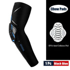 1Piece Sports Elbow Support Pads Breathable Arm Compression Shield Shape Crash Proof Elbow Pads Arm Sleeve Compression Sleeve For Outdoor Sports Running Basketball Football Volleyball Arm Cover