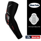 1Piece Sports Elbow Support Pads Breathable Arm Compression Shield Shape Crash Proof Elbow Pads Arm Sleeve Compression Sleeve For Outdoor Sports Running Basketball Football Volleyball Arm Cover
