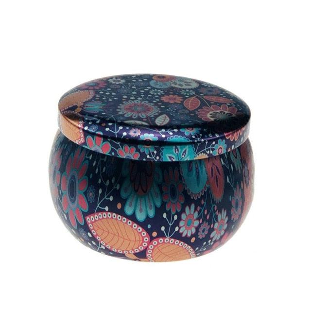 1Pieces Tin Jars Scented Candles Candle Tins Empty Candle Jars with Lids Scented Candle Containers Making Candles Kit Holder For Soy Wax Dry Storage With Flowers Can Fragrance Scented Candle Natural Soy Wax For Dry Storage Spices And Sweets Stevvex