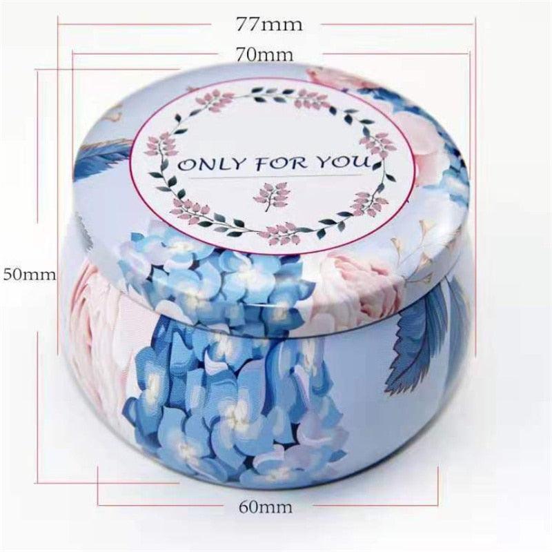 1Pieces Tin Jars Scented Candles Candle Tins Empty Candle Jars with Lids Scented Candle Containers Making Candles Kit Holder For Soy Wax Dry Storage With Flowers Can Fragrance Scented Candle Natural Soy Wax For Dry Storage Spices And Sweets Stevvex