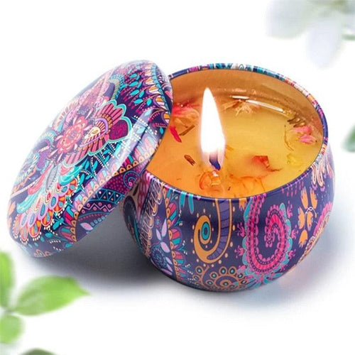 1Pieces Tin Jars Scented Candles Candle Tins Empty Candle Jars with Lids Scented Candle Containers Making Candles Kit Holder For Soy Wax Dry Storage With Flowers Can Fragrance Scented Candle Natural Soy Wax For Dry Storage Spices And Sweets Stevvex