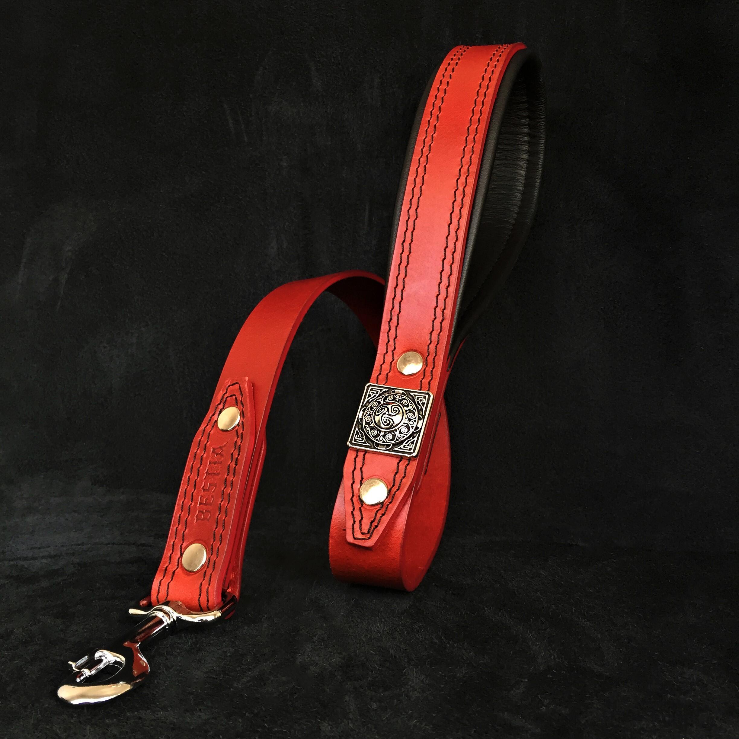 ''Eros'' leash RED - SJB-DIAMOND ELITES