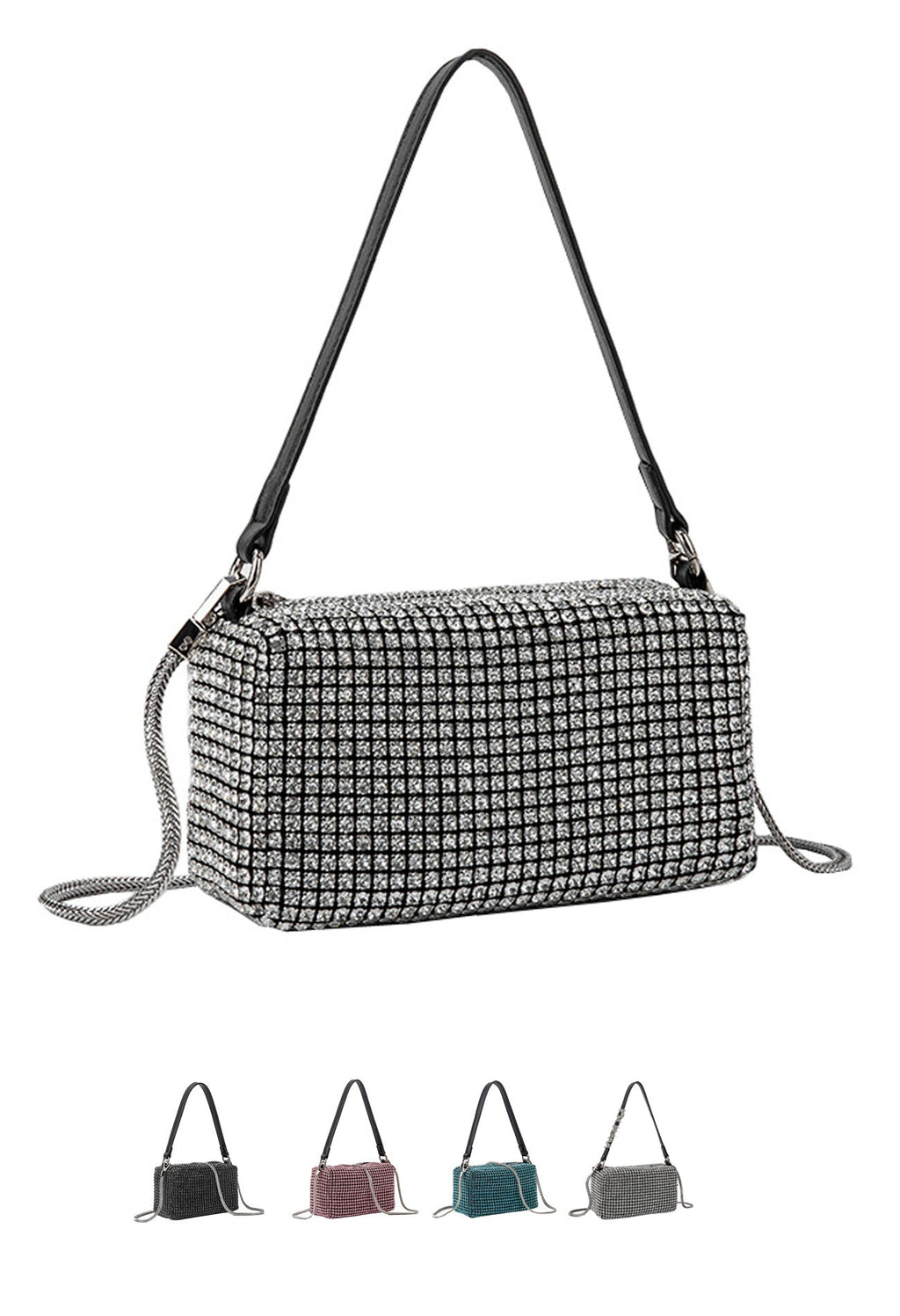 Rhinestone Bag Chain Evening  Shoulder Purse crossbody - SJB-DIAMOND ELITES